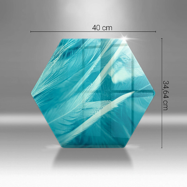 Tagliere in vetro Piume delicate