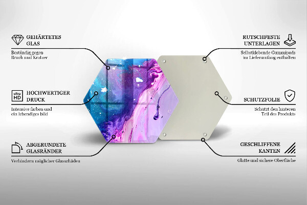 Tagliere in vetro Inchiostri di astrazione