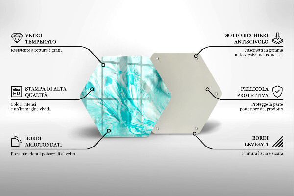 Tagliere in vetro Pitture astratte