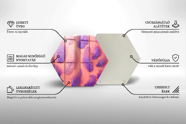 Tagliere in vetro Piume soffici