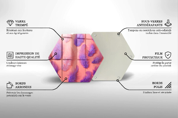 Tagliere in vetro Piume soffici
