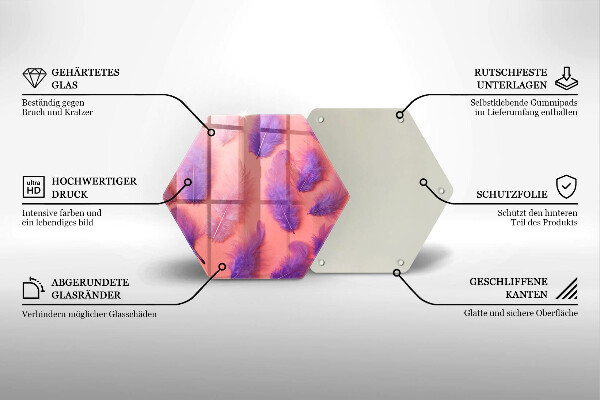 Tagliere in vetro Piume soffici