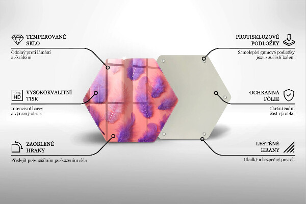 Tagliere in vetro Piume soffici