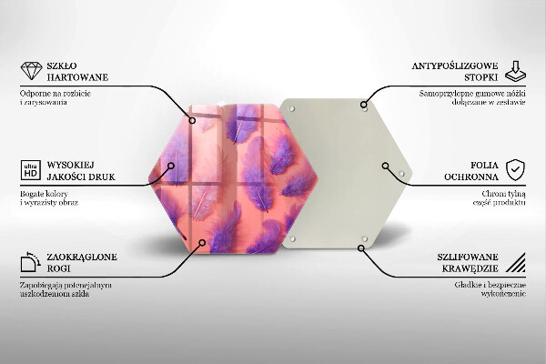 Tagliere in vetro Piume soffici