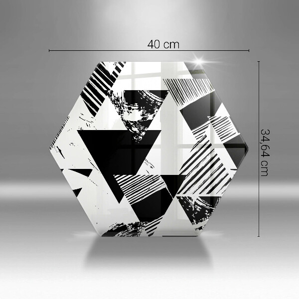 Tagliere in vetro Triangoli geometrici