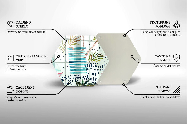 Tagliere in vetro Illustrazioni di vacanze
