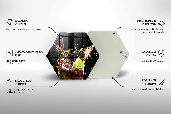 Tagliere in vetro Bere con ghiaccio