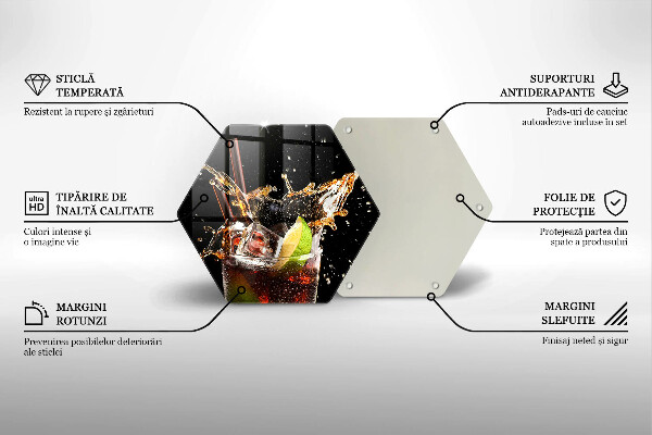 Tagliere in vetro Bere con ghiaccio