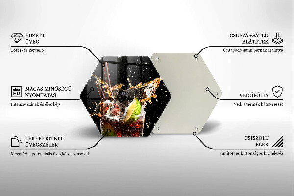 Tagliere in vetro Bere con ghiaccio