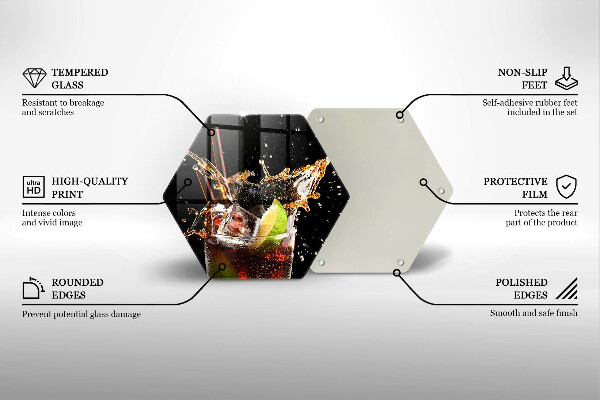 Tagliere in vetro Bere con ghiaccio