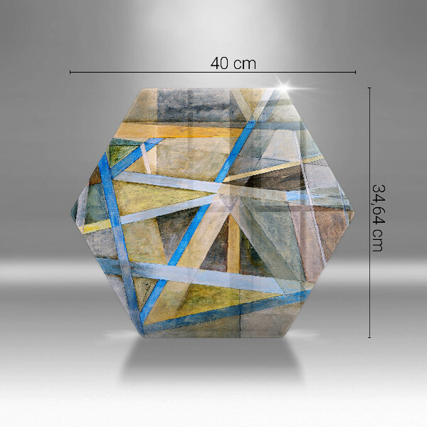 Tagliere in vetro Astrazione di linee dipinte