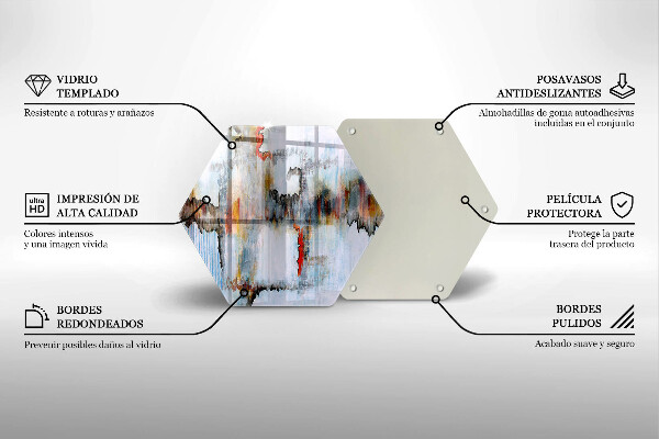 Tagliere in vetro Pitture astratte