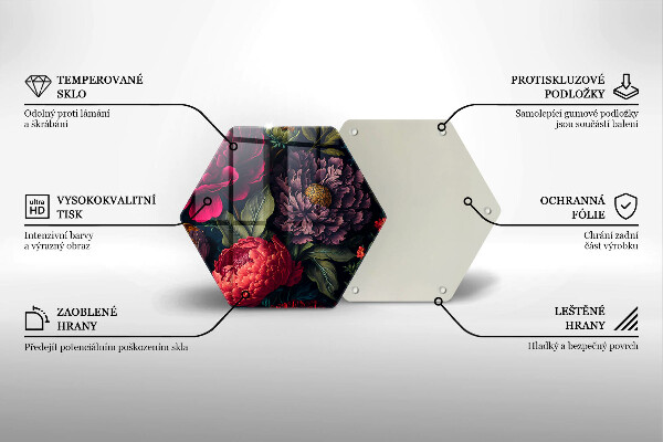 Tagliere in vetro Bellissimi fiori