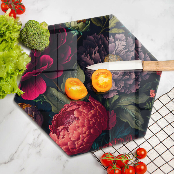 Tagliere in vetro Bellissimi fiori