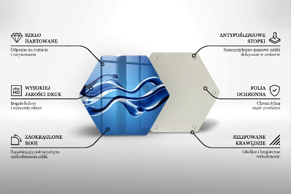Tagliere in vetro temperato Astrazione fluida