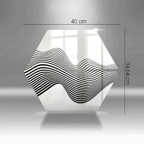 Tagliere in vetro temperato Astrazione lineare