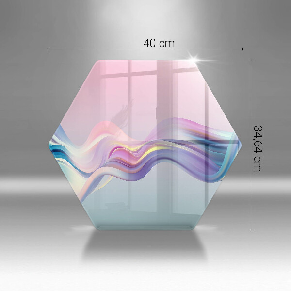 Tagliere in vetro temperato Astrazione pastello