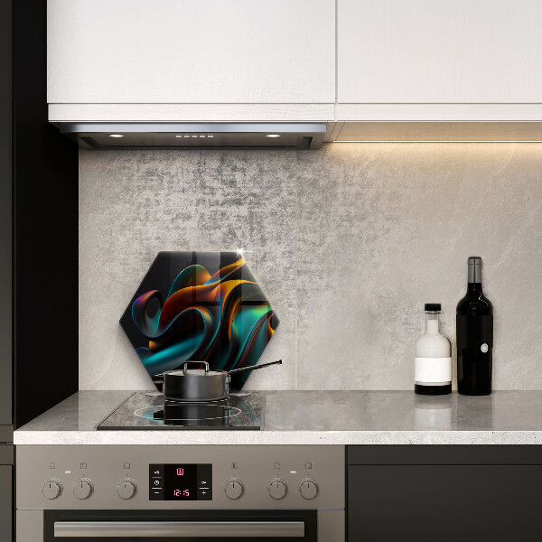 Tagliere in vetro Astrazione colorata