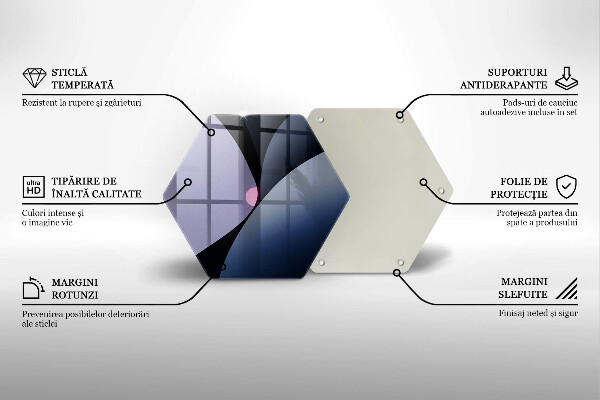 Tagliere in vetro Forme astratte