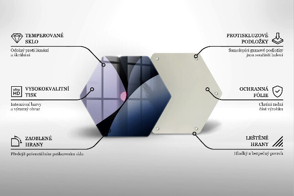 Tagliere in vetro Forme astratte