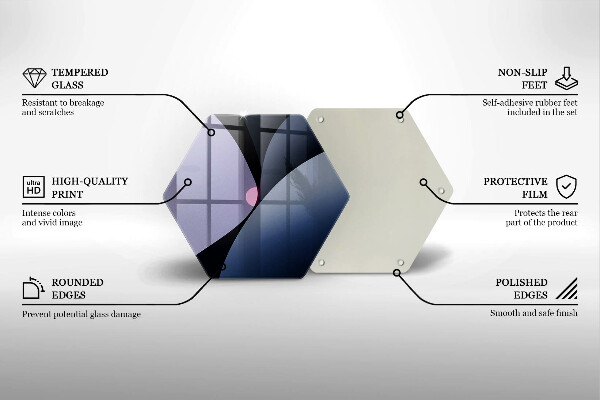 Tagliere in vetro Forme astratte