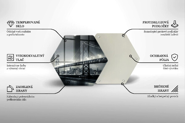 Tagliere in vetro Ponte Benjamin Franklin