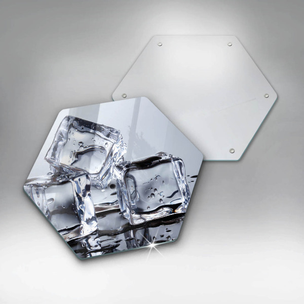 Tagliere in vetro Cubetti di ghiaccio