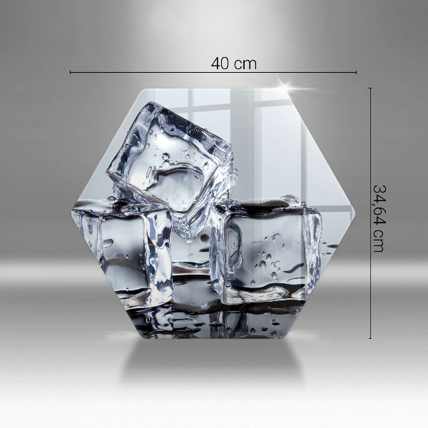 Tagliere in vetro Cubetti di ghiaccio