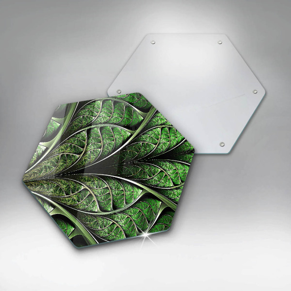 Tagliere in vetro Struttura della nervatura fogliare