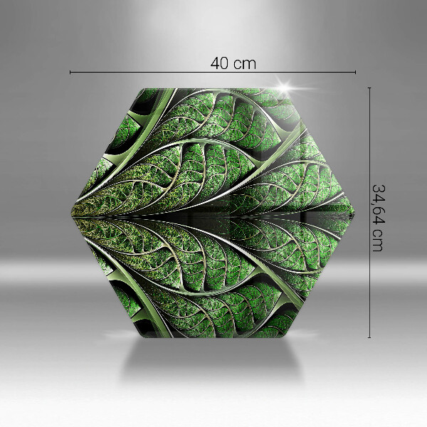 Tagliere in vetro Struttura della nervatura fogliare