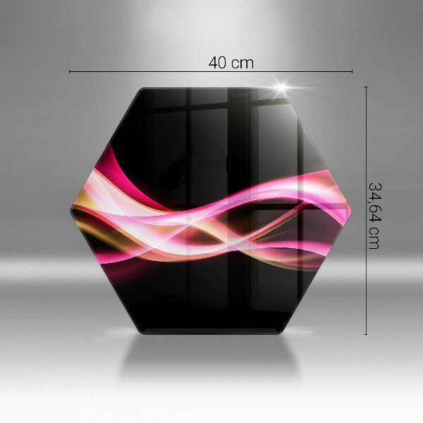 Tagliere in vetro Fumo al neon astratto