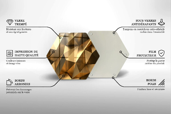 Tagliere in vetro Sfondo di astrazione della struttura