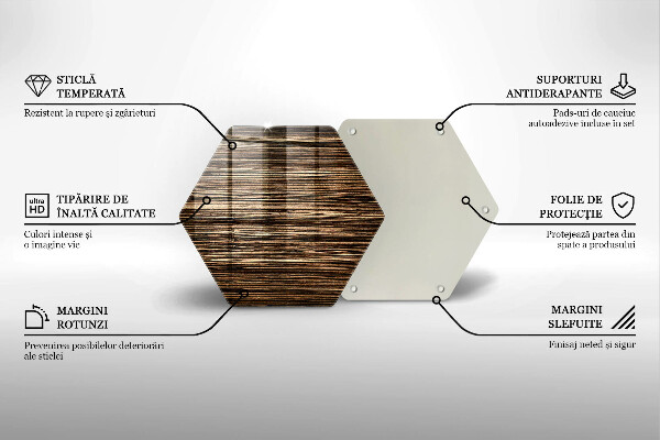 Tagliere in vetro Struttura del legno