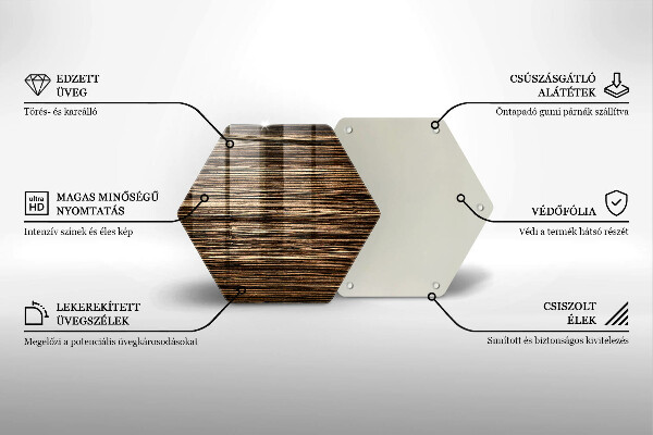 Tagliere in vetro Struttura del legno