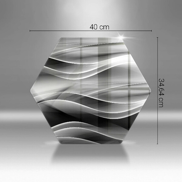 Tagliere in vetro Linee astratte di fumo