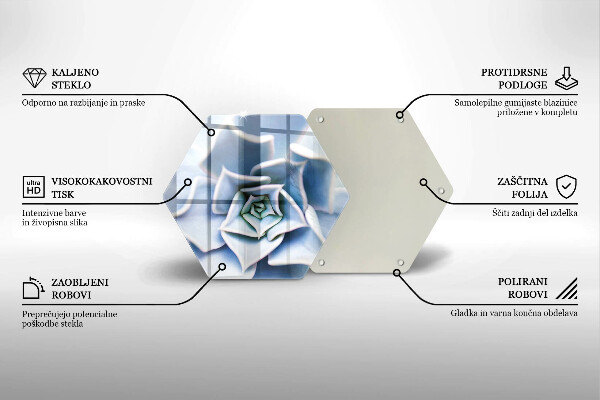 Tagliere in vetro Pianta da fiore