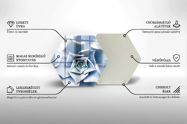 Tagliere in vetro Pianta da fiore