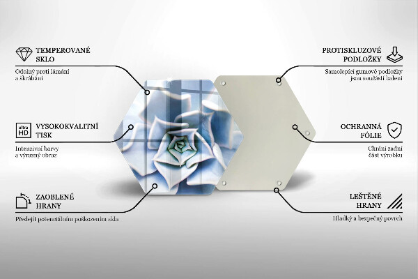 Tagliere in vetro Pianta da fiore