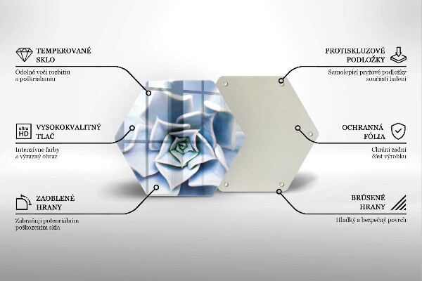 Tagliere in vetro Pianta da fiore