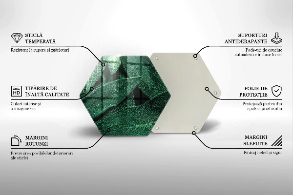 Tagliere in vetro Le foglie della pianta