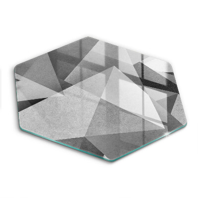 Tagliere in vetro Astrazione tagliente concreta