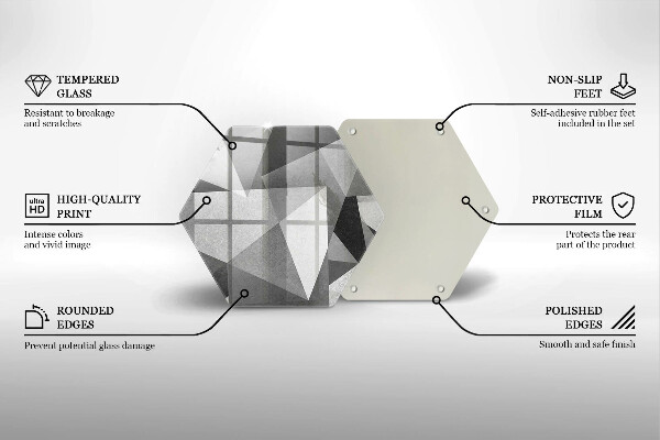 Tagliere in vetro Astrazione tagliente concreta