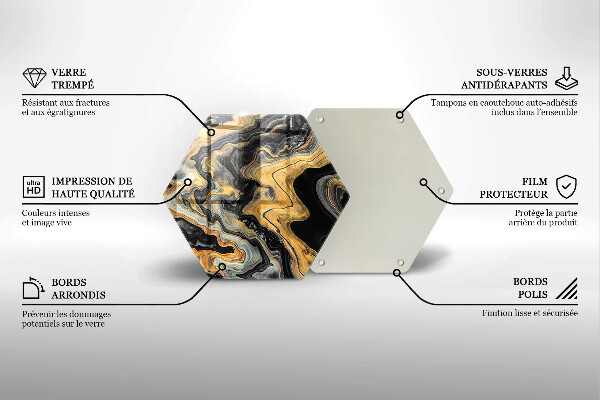Tagliere in vetro Struttura astratta