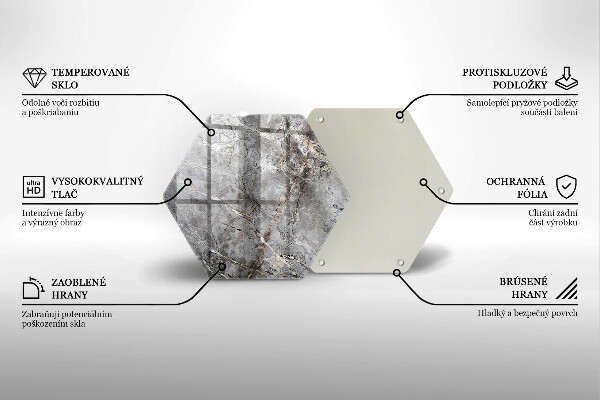 Tagliere in vetro Trama di pietra