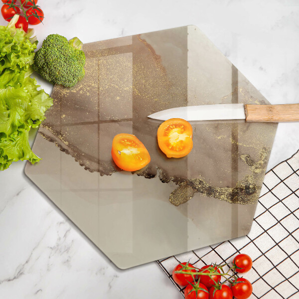 Tagliere in vetro Astrazione dell'oro