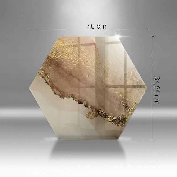 Tagliere in vetro Astrazione dell'oro