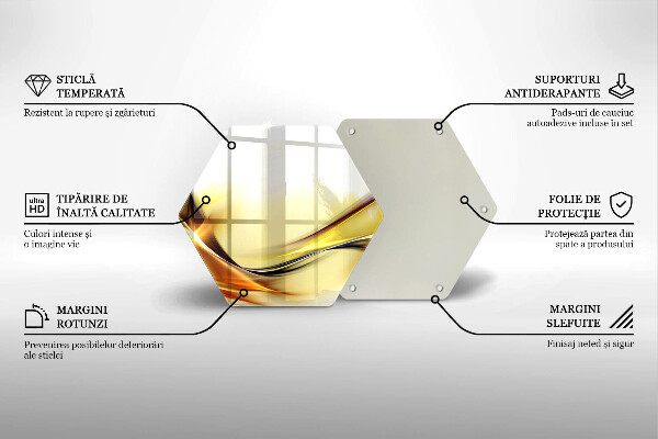 Tagliere in vetro Linee astratte di luce
