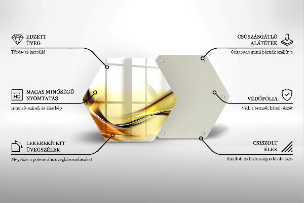 Tagliere in vetro Linee astratte di luce
