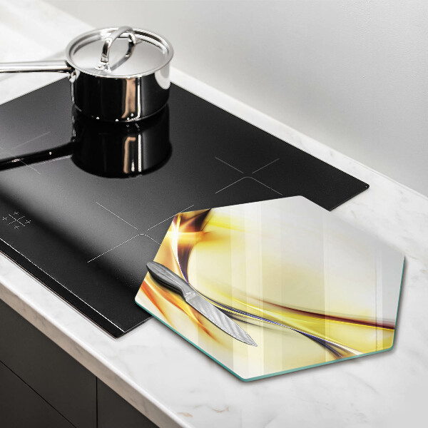 Tagliere in vetro Linee astratte di luce