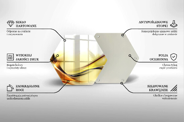 Tagliere in vetro Linee astratte di luce